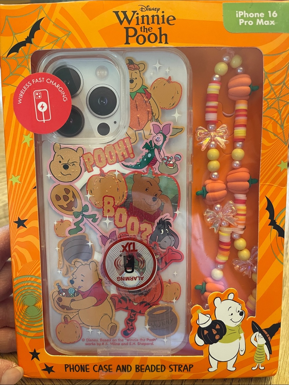 Disney Winnie the Pooh Halloween Case with Beaded Strap